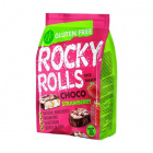 Rocky Rolls eper ízű puffasztott rizs korong csoki bevonattal 70g 