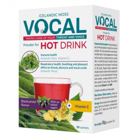 Vocal hot drink italpor - feketeribizli (10x5g) 10db