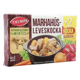 Thymos nátrium glutamát mentes marhahús leveskocka (6+2db) 8db