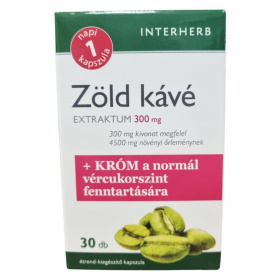 Interherb Napi 1 Zöldkávé extratum + Króm kapszula 30db