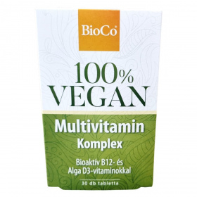 BioCo 100% VEGAN multivitamin komplex tabletta 30db