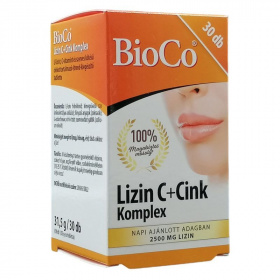 Bioco lizin c+cink komplex tabletta 30db