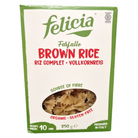 Felicia bio barnarizs farfalle gluténmentes tészta 250g