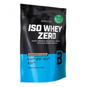 BioTechUSA Iso Whey Zero (cookies&cream) tejsavó fehérjepor 500g