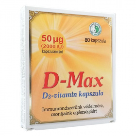 Dr. Chen D-Max 50 μg D3-vitamin kapszula 80db
