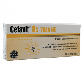 Cefavit D3-vitamin 7000NE filmtabletta 20db