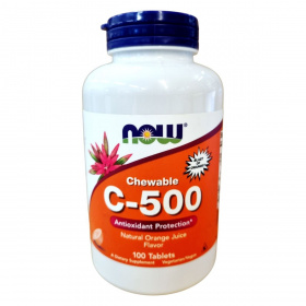 Now C-500 Vitamin narancs ízű rágótabletta 100db