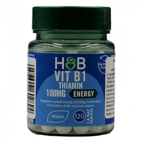 H&B B1-vitamin tabletta 100 mg 120 db