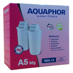 2db Aquaphor A5 Mg (B100-5 betéttel kompatibilis) szűrőbetét 1db