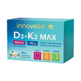 Innovelle D3+K2 Max 4000NE rágótabletta 60db