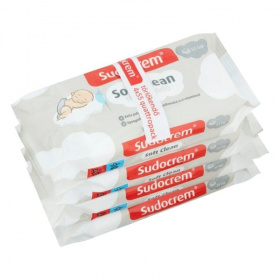 Sudocrem nedves törlőkendő - soft clean, krémes (4x55db) 220db