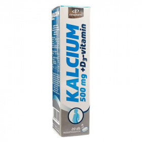 InnoPharm Kalcium 500 mg + D3-vitamin pezsgőtabletta 20db