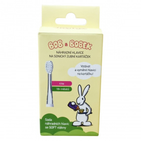 Bob & Bobek Szónikus gyerekfogkefe pótfej 18-60 hónap 4db