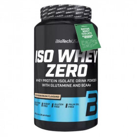 BioTechUSA Iso Whey Zero (cookies & cream) tejsavó fehérjepor 908g