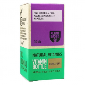 Vitamin Bottle cink-szelén-kalcium-magnézium kapszula 30db