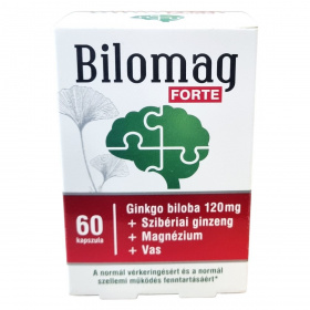 Bilomag forte 120mg gingko biloba kivonatot tartalmazó étrend-kiegészítő kapszula 60db