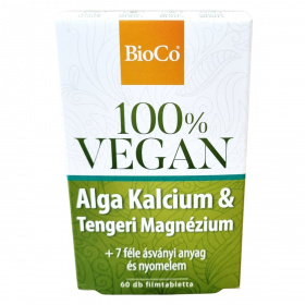 Bioco 100% Vegan Alga Calcium & Tengeri Magnézium filmtabletta 60db