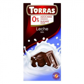 Torras gluténmentes tejcsokoládé hozzáadott cukor nélkül 75g