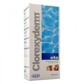 ICF Clorexyderm Oto fülmosó oldat kutyák és macskák részére 150ml