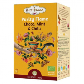 Shoti Maa bio purity flame csokoládé, menta és chili tea (16x2g) 16db