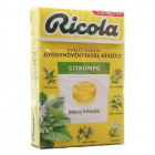 Ricola Citromfű gyógynövényes cukorka 40g 
