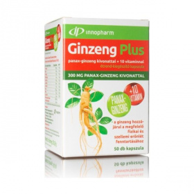 Innopharm Ginzeng Plus panax-ginzeng kivonattal + 10 vitaminnal kapszula 50db