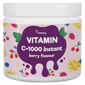 Vitaking Vitamin C-1000 instant por - erdei gyümölcs ízű 400g