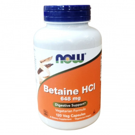 Now Betaine HCI 648mg kapszula 120db