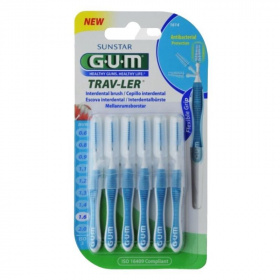 Gum Trav-Ler fogközi kefék kupakkal türkíz 1,6mm-es, 6db