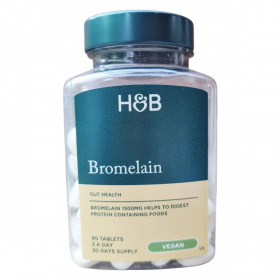 H&B Bromelain Enzim (1500mg) tabletta 90db