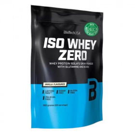 BioTechUSA Iso Whey Zero (vanília) tejsavó fehérjepor 500g