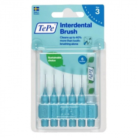 Tepe Original fogköztisztító kefék bioműanyagból 0,6mm, kék, 6db