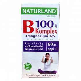 Naturland b 100% komplex+magnézium 375 kapszula 60db