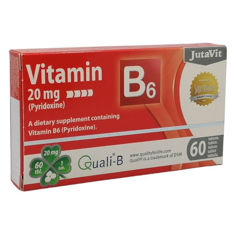 970 Ft JutaVit Vitamin B6 60db Herbadiszkont Egészségbolt