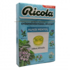 Ricola Alpin Fresh gyógynövényes cukorka 40g 