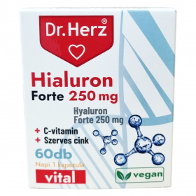 Dr. Herz Hialuron Forte 250mg + C-vitamin + szerves cink kapszula 60db