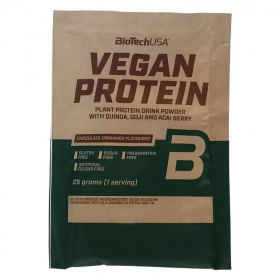 BioTechUSA Vegan protein csokoládé-fahéj ízű fehérje italpor 25g