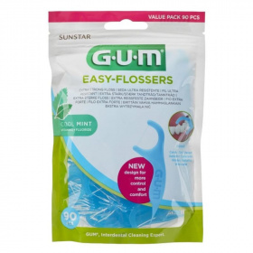 Gum Easy Flossers fogselyem+utazó tok, 90db