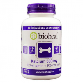 Bioheal Kalcium 500mg + D3-vitamin + K2-vitamin tabletta 70db