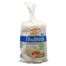 Cerbona Fit & Snack puffasztott rizsszelet - natúr 90g