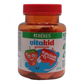 Béres VitaKid Kalcium + D3-vitamin gumivitamin gumitabletta 30db