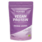 Nutriqa bio vegán baobab-arónia protein shake 500g 