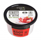 Organic Shop eper joghurt testápoló mousse bio eper és tej kivonattal 250ml 