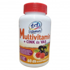 1x1 VitaDay Multivitamin + cink + vas rágótabletta 60db 