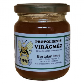 Bertalan Méhészet Propoliszos virágméz 250g