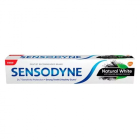 Sensodyne fogkrém - Natural White, charcoal 75ml