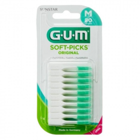 Gum Soft-Picks fogköztisztító kefe fluoriddal normál méret, 80db