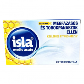 Isla Medic Akut torokpasztilla - citrus-méz 20db