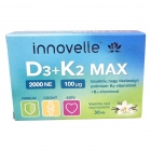 Innovelle D3+K2 Max 2000NE rágótabletta 30db 